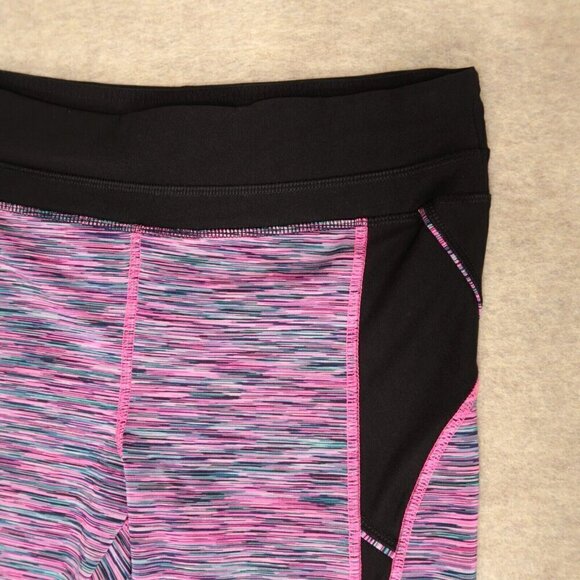 ABS Leggings Compression Heather Pink Yoga Allen Schwartz Women's Size Medium - Picture 3 of 12